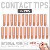 image:imageYESWELDER 25pk Contact Tip 000068 0035 MIG Welding Tip for Miller Millermatic M10 M15 M25 M40 M100 M150 Hobart H9 H10 MIG Torch000067 0030
