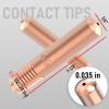 image:imageYESWELDER 25pk Contact Tip 000068 0035 MIG Welding Tip for Miller Millermatic M10 M15 M25 M40 M100 M150 Hobart H9 H10 MIG Torch000068 0035