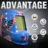image:imageYESWELDER Large View Auto Darkening Welding Helmet Blue Light Blocking 1111 True Color Solar Powered Welder Hood Mask with 4 Arc Sensors Wide Shade 359913 for TIG MIG ARC CUT and GRINDBlue Eagle
