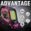 image:imageYESWELDER Large View Auto Darkening Welding Helmet Blue Light Blocking 1111 True Color Solar Powered Welder Hood Mask with 4 Arc Sensors Wide Shade 359913 for TIG MIG ARC CUT and GRINDBlack Graffiti