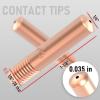 image:imageYESWELDER MIG Welding Gun Accessory Kit 045 TipNozzleDiffuser for Miller Millermatic M25M40 Hobart Torch035 Accessory Kit