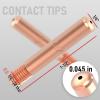 image:imageYESWELDER MIG Welding Gun Kit 045 TipNozzleDiffuserAdapter for Lincoln Magnum 200250 Tweco 2045 Accessory Kit
