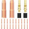 image:imageYESWELDER MIG Welding Gun Kit 045 TipNozzleDiffuserAdapter for Lincoln Magnum 200250 Tweco 2045 Accessory Kit