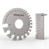 image:imageYESWELDER Round Dual Sided Metal Sheet Gage amp Metal Sheet Thickness Gauge 2pk Stainless Steel Wire Welding Gauge