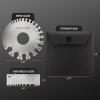 image:imageYESWELDER Round Dual Sided Metal Sheet Gage amp Metal Sheet Thickness Gauge 2pk Stainless Steel Wire Welding Gauge