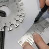 image:imageYESWELDER Round Dual Sided Metal Sheet Gage amp Metal Sheet Thickness Gauge 2pk Stainless Steel Wire Welding Gauge