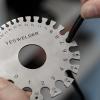 image:imageYESWELDER Round Dual Sided Metal Sheet Gage amp Metal Sheet Thickness Gauge 2pk Stainless Steel Wire Welding Gauge