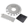 image:imageYESWELDER Round Dual Sided Metal Sheet Gage amp Metal Sheet Thickness Gauge 2pk Stainless Steel Wire Welding Gauge