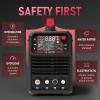 image:imageYESWELDER 205A Tig Welder with Pulse Large LED Display STICKDC TIGPULSE TIG 3 In 1 110amp220V Dual Voltage TIG Welding Machine TIG205PTIG205P Pulsed TIG Welder
