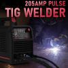 image:imageYESWELDER 205A Tig Welder with Pulse Large LED Display STICKDC TIGPULSE TIG 3 In 1 110amp220V Dual Voltage TIG Welding Machine TIG205PTIG205P Pulsed TIG Welder