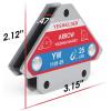 image:imageYESWELDER 50 LB Welding Magnet4 Pieces of Magnetic Welding Holder 50 LBS Holding Power Welding Accessories25lb