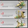 image:imageYESWELDER Acetylene and Oxygen Regulator CGA540 and CGA200 Welding Gas Gauges With 91618 Outlet Thread and 14 Hose Connector THandleAcetyleneOxygen Regulator