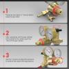 image:imageYESWELDER Acetylene and Oxygen Regulator CGA540 and CGA200 Welding Gas Gauges With 91618 Outlet Thread and 14 Hose Connector THandleAcetyleneOxygen Regulator