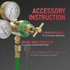 image:imageYESWELDER Acetylene and Oxygen Regulator CGA540 and CGA200 Welding Gas Gauges With 91618 Outlet Thread and 14 Hose Connector THandleAcetyleneOxygen Regulator