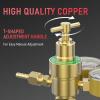 image:imageYESWELDER Acetylene and Oxygen Regulator CGA540 and CGA200 Welding Gas Gauges With 91618 Outlet Thread and 14 Hose Connector THandleOxygen Regulator
