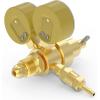 image:imageYESWELDER Argon CO2 Regulators with Hose Gauges Gas Welding Regulator for MIG and TIG 04000 PSI CGA580 Inlet Connection