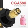 image:imageYESWELDER Balloon Inflator Regulator 03000 PSI Helium Latex Balloon Filler Gauge for CGA580 Tank Valve