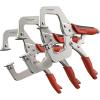 image:imageYESWELDER CClamp Set of 3 Sizes 6 9 11 inches  Robust Design HeatTreated Jaws ChromePlated Alloy Steel for Reliable Home or Workshop UseRed