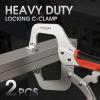 image:imageYESWELDER CClamp Set of 3 Sizes 6 9 11 inches  Robust Design HeatTreated Jaws ChromePlated Alloy Steel for Reliable Home or Workshop UseRed