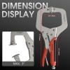image:imageYESWELDER CClamp Set of 3 Sizes 6 9 11 inches  Robust Design HeatTreated Jaws ChromePlated Alloy Steel for Reliable Home or Workshop UseRed