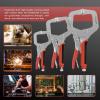 image:imageYESWELDER CClamp Set of 3 Sizes 6 9 11 inches  Robust Design HeatTreated Jaws ChromePlated Alloy Steel for Reliable Home or Workshop UseRed