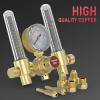 image:imageYESWELDER Dual Output Argon Regulator Flow Meter 04500PSI CGA580 Inlet Connection for MIG TIG Welding