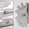 image:imageYESWELDER MG11 Metal Weld Fillet Gages Set 7PCS 181 Welding Inspection Test Ulnar MM amp inch