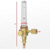 image:imageYESWELDER Nitrogen Flow Meter 14 SAE Flare Inlet 070SCFH 50PSI Nitrogen Flow Indicator for Brazing