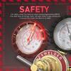 image:imageYESWELDER Nitrogen Regulator with Hose 0800 PSI and 04000PSI Output Pressure CGA580 Inlet Connection and 14 male flare fitting0800 PSI
