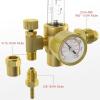 image:imageYESWELDER Welding Gas Regulator Flow Meter with Gas Hose LeakProof Argon CO2 Pressure Gauge with Universal MultiInterface Suitable for MIG TIG Welding MachinesGas Regulator with Hose