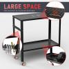 image:imageYESWELDER Welding Table Workbench 36x18 Inches 1200 lb Load Capacity Hook Side Panel Handle Brake Wheels  Sturdy and Versatile Welding Table