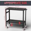 image:imageYESWELDER Welding Table Workbench 36x18 Inches 1200 lb Load Capacity Hook Side Panel Handle Brake Wheels  Sturdy and Versatile Welding Table