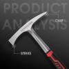image:imageYESWELDER WeldingChipping Hammer 28oz Slag Removal Tool with carbon Steel Construction amp Shock Reduction Grip Welder Hammer Welding Chipping Hammer Welders Chipping Hamme