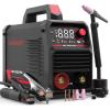 image:imageYESWELDER 205Amp Stick Welder Large LED Display Digital Inverter IGBT ARC Welding Machine 110V220V Dual Voltage Hot Start Portable MMA Welder Machine Arc ForceARC205DS with LIFT TIG Torch
