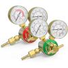 image:imageYESWELDER Acetylene and Oxygen Regulator CGA540 and CGA200 Welding Gas Gauges With 91618 Outlet Thread and 14 Hose Connector THandleAcetyleneOxygen Regulator