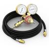 image:imageYESWELDER Argon CO2 Regulators with Hose Gauges Gas Welding Regulator for MIG and TIG 04000 PSI CGA580 Inlet Connection
