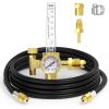 image:imageYESWELDER Welding Gas Regulator Flow Meter with Gas Hose LeakProof Argon CO2 Pressure Gauge with Universal MultiInterface Suitable for MIG TIG Welding MachinesGas Regulator with Hose