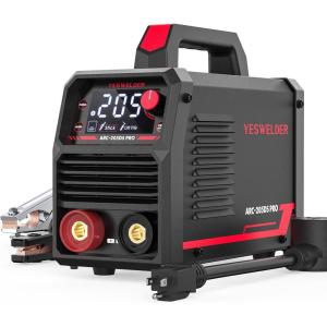 image:imageYESWELDER 205Amp Stick Welder Large LED Display Digital Inverter IGBT ARC Welding Machine 110V220V Dual Voltage Hot Start Portable MMA Welder Machine Arc Forcestick welder 205Amp