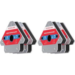 image:imageYESWELDER 50 LB Welding Magnet4 Pieces of Magnetic Welding Holder 50 LBS Holding Power Welding Accessories75lb Pack of 2