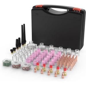 image:imageYESWELDER 71Pcs TIG Welding Torch Stubby Gas Lens 12 Glass Cup Kit For WP171826123PCSGlass