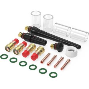 image:imageYESWELDER 71Pcs TIG Welding Torch Stubby Gas Lens 12 Glass Cup Kit For WP17182622PCS