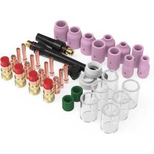 image:imageYESWELDER 71Pcs TIG Welding Torch Stubby Gas Lens 12 Glass Cup Kit For WP17182649PCS