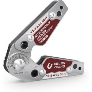 image:imageYESWELDER Adjustable Angle Welding Magnet 20200 Magnetic Welding Holder of 48LBs Holding Power Welding AccessorySmall48LB