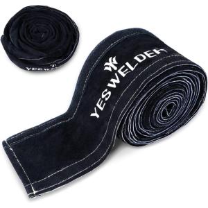 image:imageYESWELDER TIG Welding Torch Cable Cover Cowboy Zipper Jacket Style Cover 76 Meters25 Feet LengthLeather