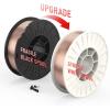 image:imageYESWELDER ER70S6 MIG Wire Solid Carbon Steel 035Inch Diameter 2Pound High Feedability Strong ABS Plastic Spool Welding Wire10 LB