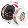 image:imageYESWELDER ER70S6 MIG Wire Solid Carbon Steel 035Inch Diameter 2Pound High Feedability Strong ABS Plastic Spool Welding Wire10 LB