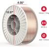 image:imageYESWELDER ER70S6 MIG Wire Solid Carbon Steel 035Inch Diameter 2Pound High Feedability Strong ABS Plastic Spool Welding Wire33 LB