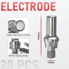image:imageYESWELDER 24pcs Plasma Cutting Torch Consumables Sets Tip Electrode of IPT40 Suitable for YESWELDER CUT55DS ProCUT55NHFCUT55DS NHF PLUSCUT60DS PROCUT65DS PROCUT65DS Plus Plasma CutterIPT4045