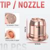 image:imageYESWELDER 24pcs Plasma Cutting Torch Consumables Sets Tip Electrode of IPT40 Suitable for YESWELDER CUT55DS ProCUT55NHFCUT55DS NHF PLUSCUT60DS PROCUT65DS PROCUT65DS Plus Plasma CutterIPT4024