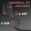 image:imageYESWELDER 50ft 250 Volt Welder Extension Cord 10 AWG Power Extension for Welding Machines NEMA 650P to 650R15ft